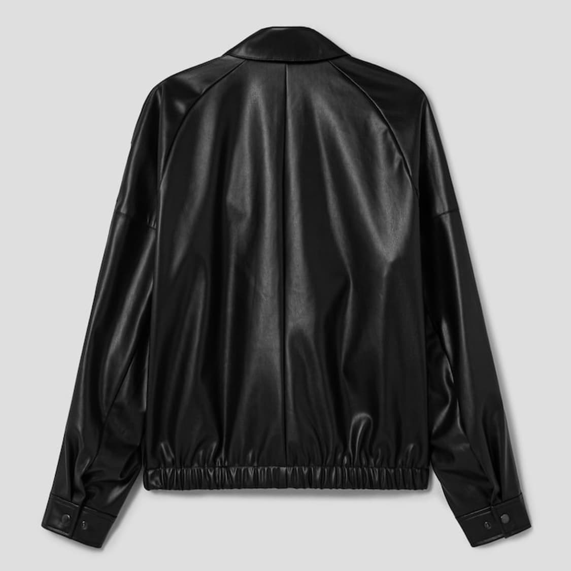 에잇세컨즈 페이크 레더 숏 블루종 자켓 2XL 상품이미지2