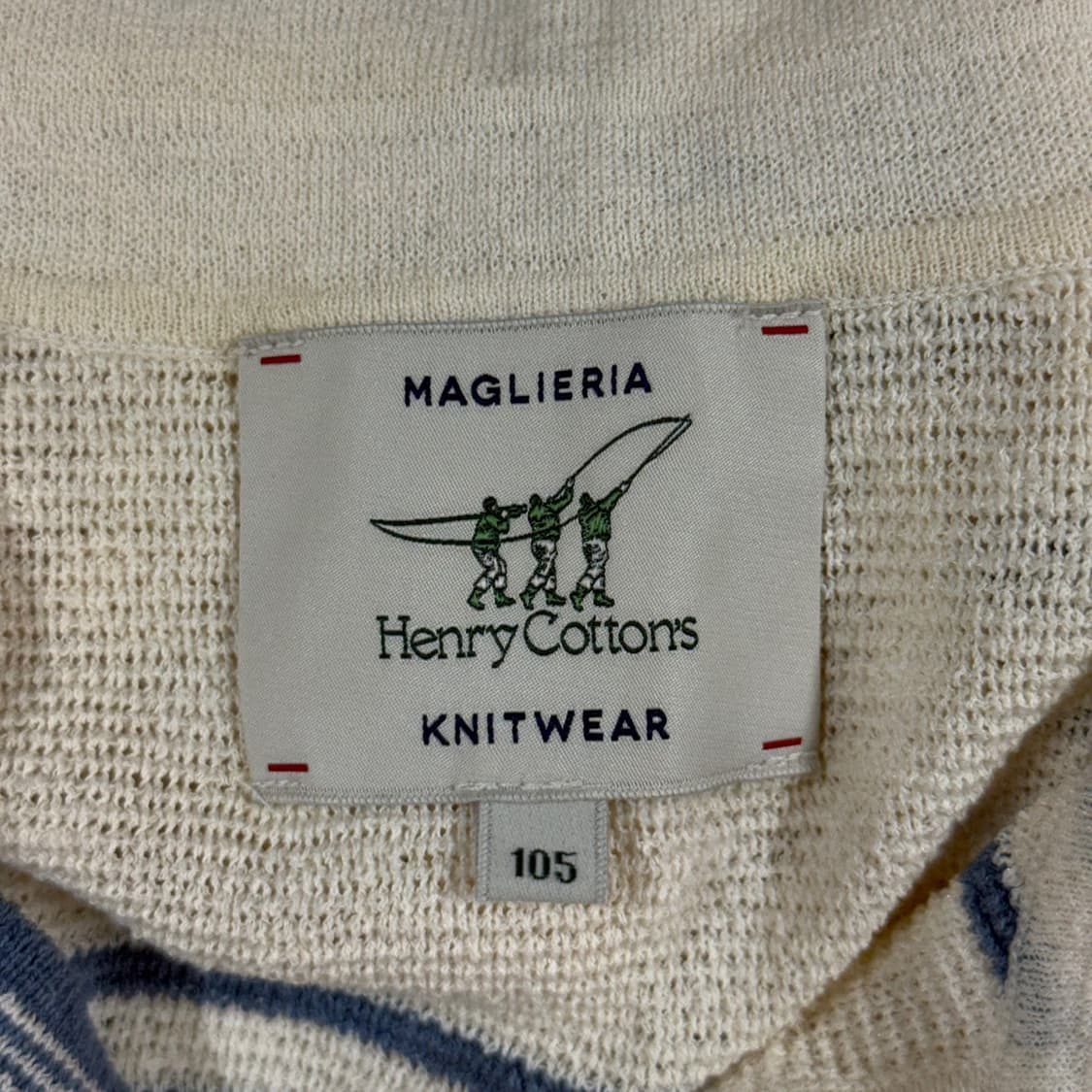 [XL] 헨리코튼 아사 면 여름 니트 반팔카라티 상품이미지6