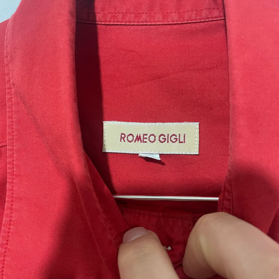 90s 로메오 질리 레드 셔츠 상품이미지2