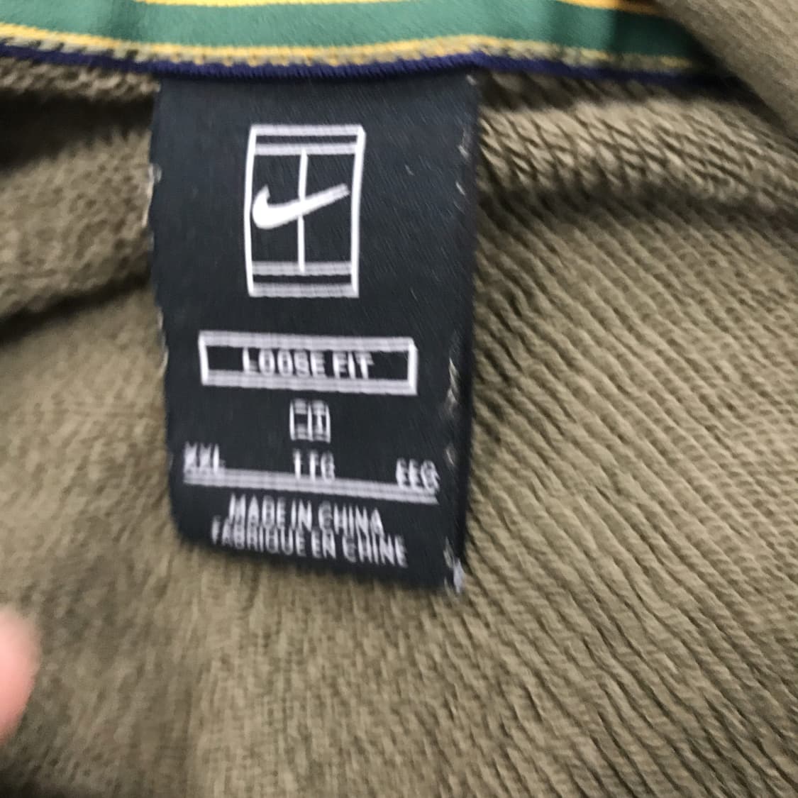 나이키 코트 헤리티지 테니스 후드 카키 [XXL] 상품이미지5