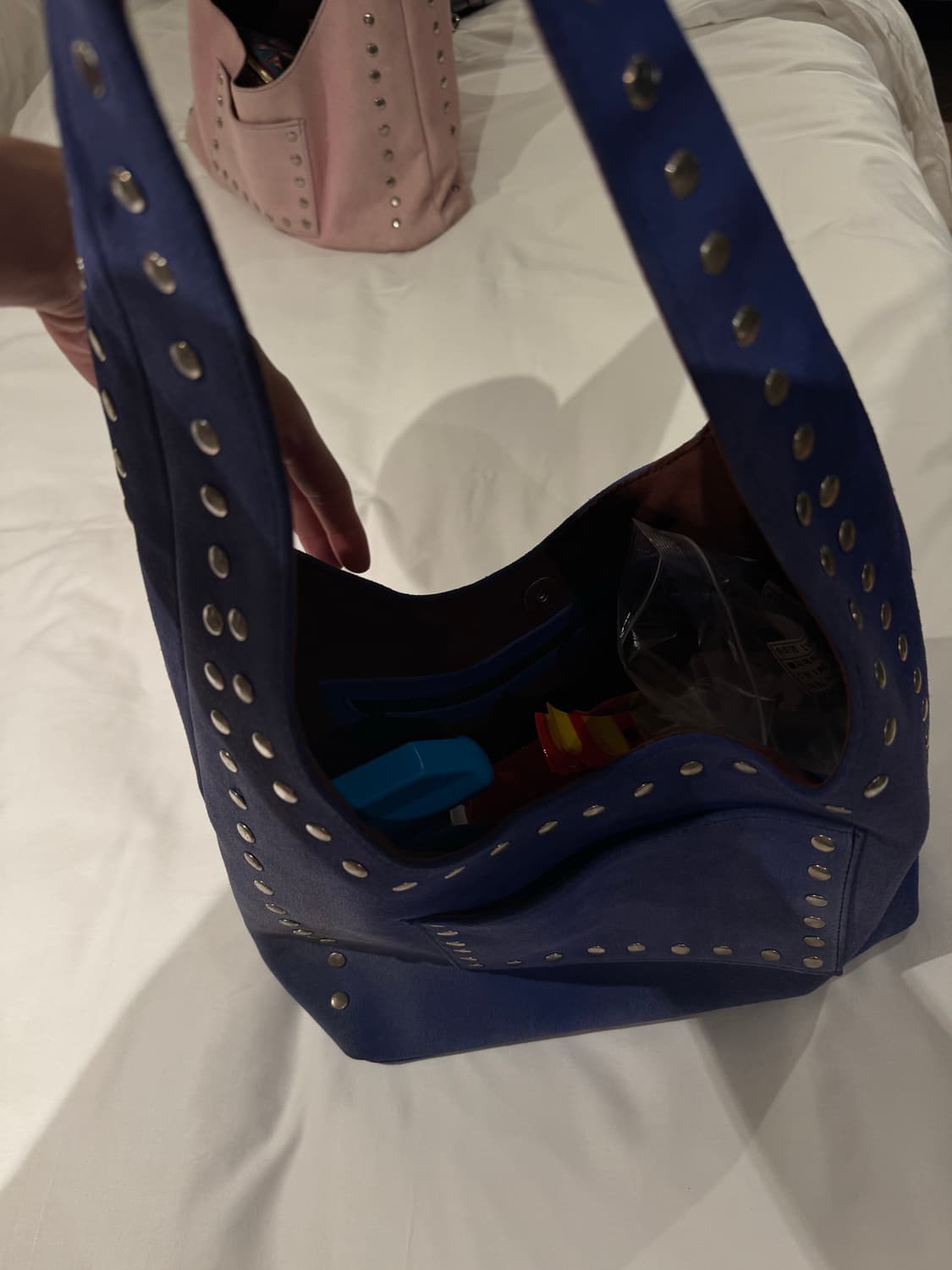 Handmade Studded Suede Bag 상품이미지7