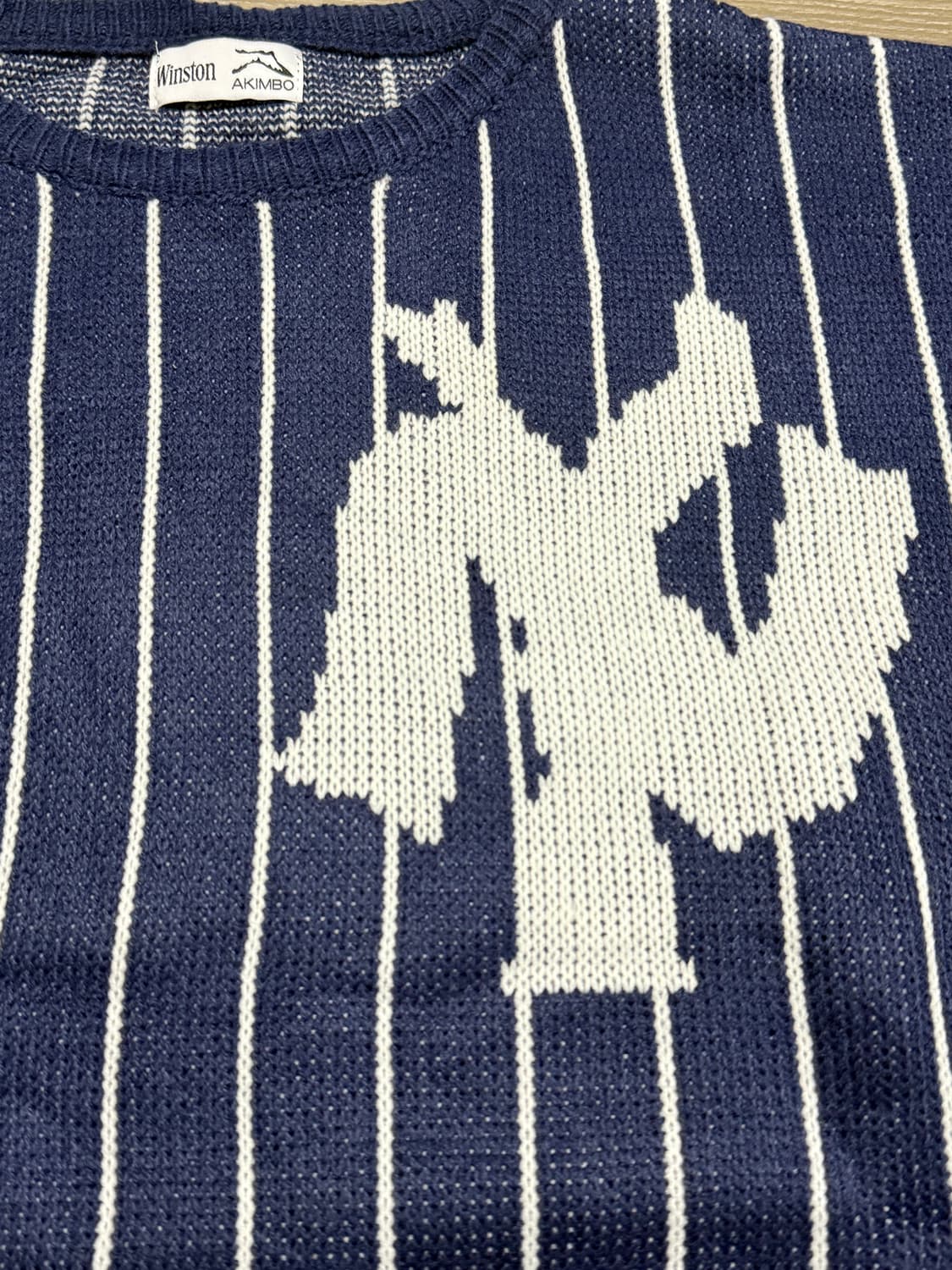 아킴보클럽 NY 스트라이프 니트 스웨터 M 상품이미지2