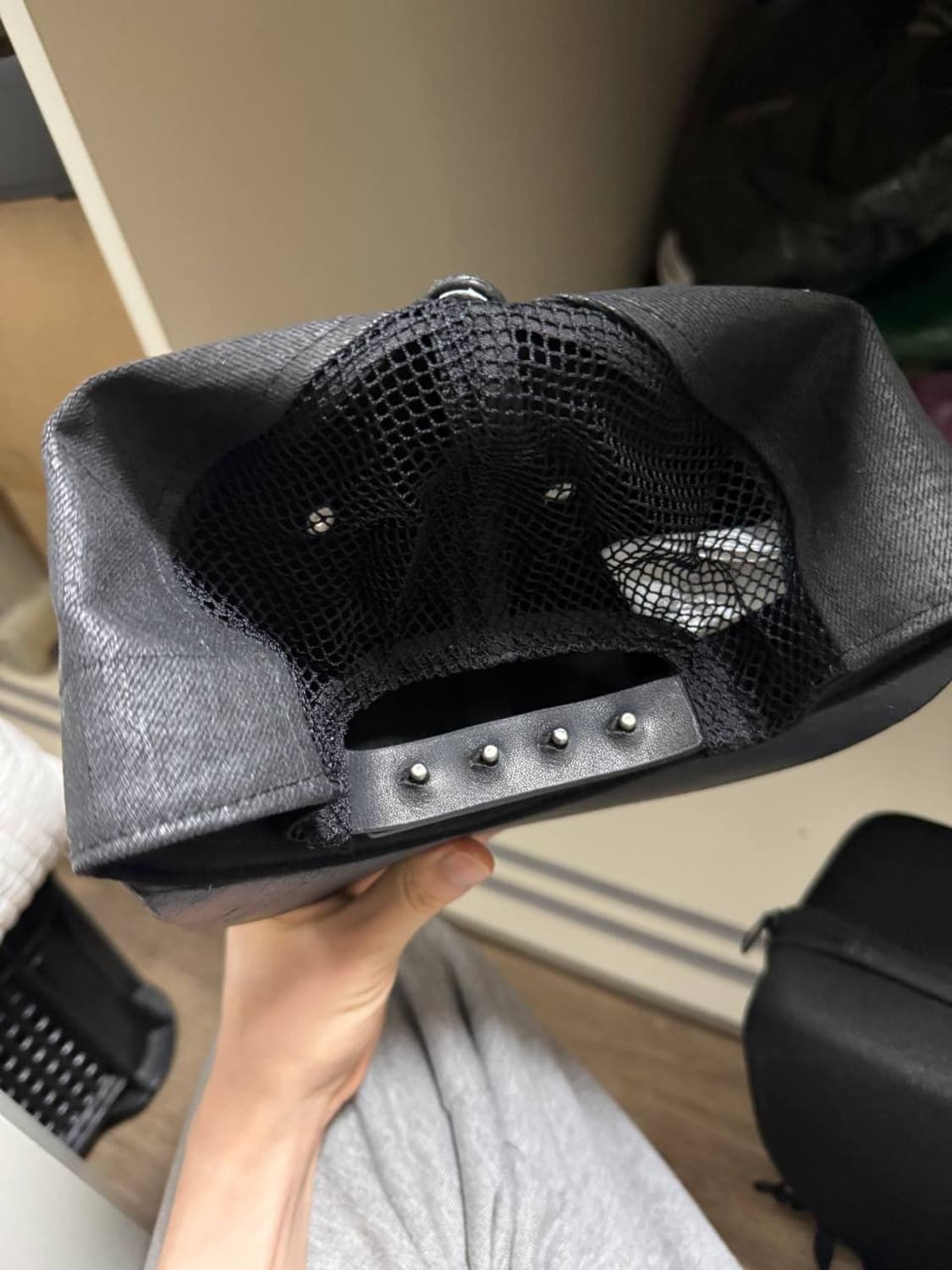 릭오웬스 다크쉐도우 레더캡 상품이미지3