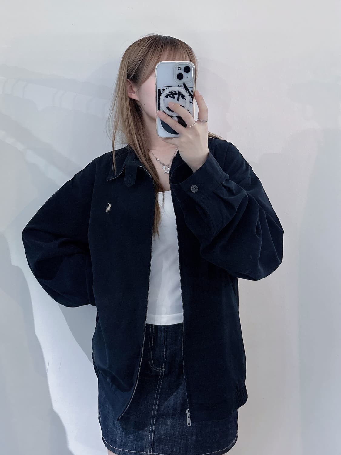 폴로랄프로렌 베이지포니 블랙 스윙톱 자켓 상품이미지2