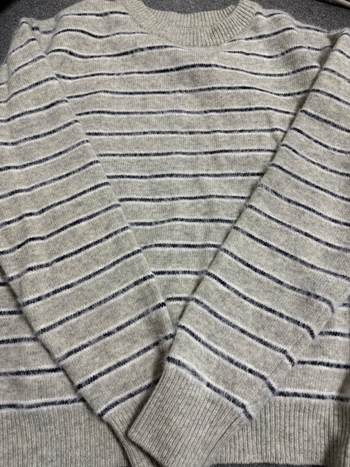 웨이비니스 헤어리니트 그레이(미발매색상)2사이즈 상품이미지1