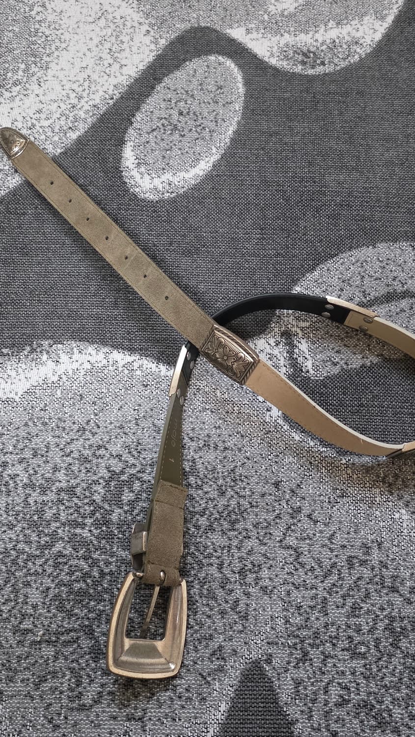 마쥬 maje 빈티지 웨스턴 스타일 벨트 (스웨이드) 상품이미지4