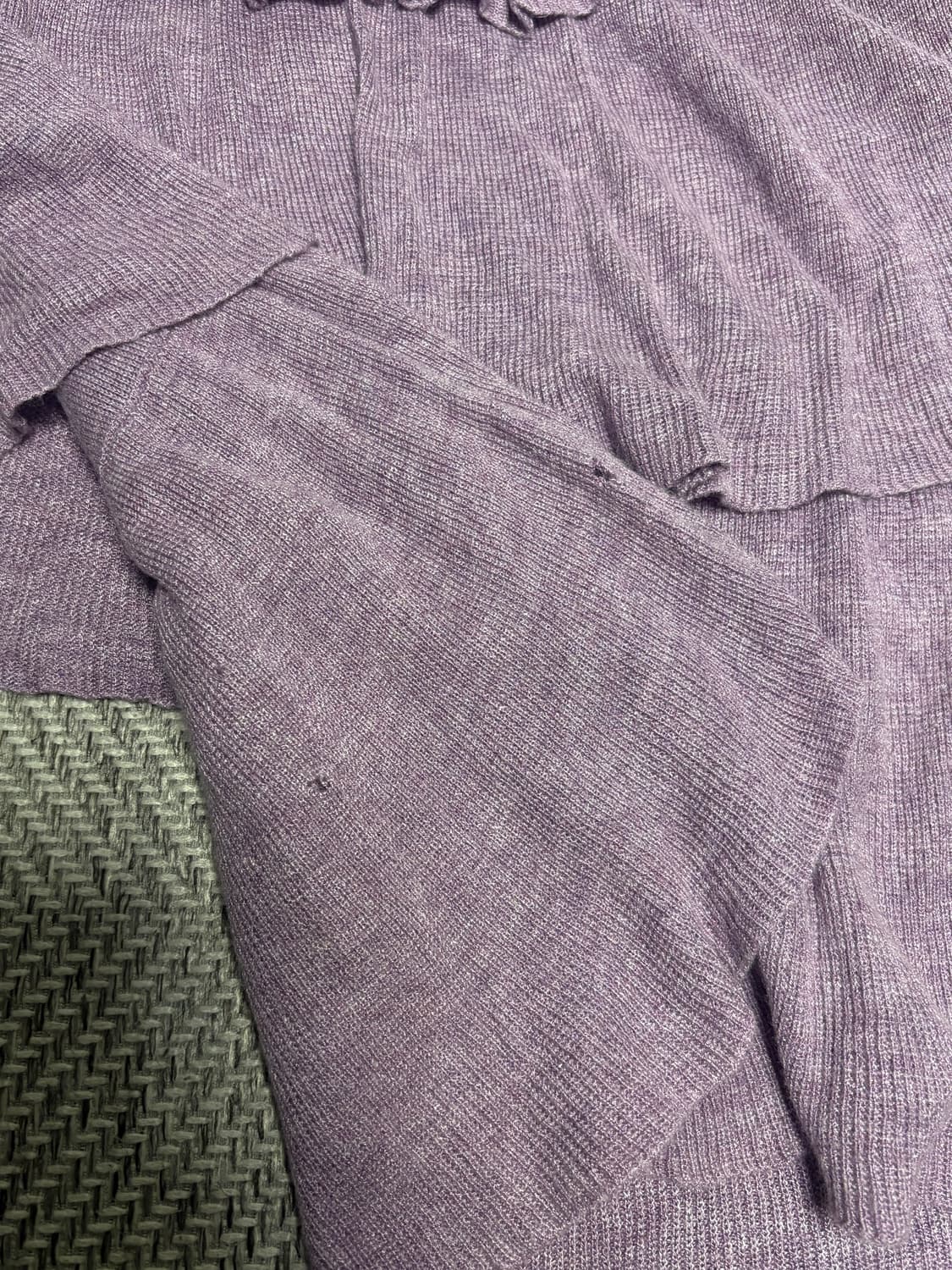 프릴 카프리 소매 니트 원피스 상품이미지5