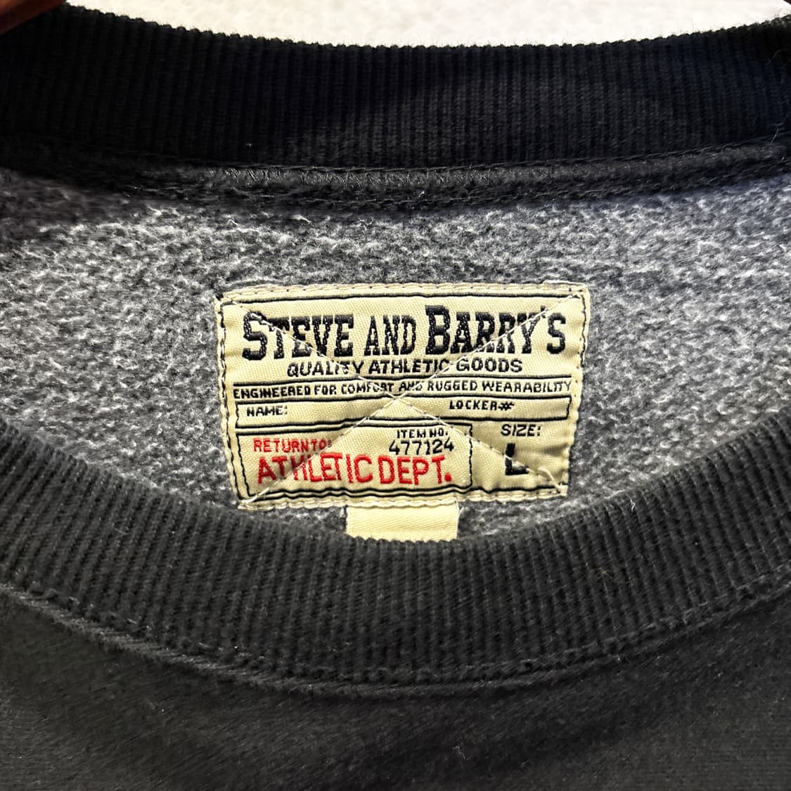 스티브앤베리스 NHL 헤비스웻셔츠 레드윙스 패치 디테일 블랙 상품이미지7