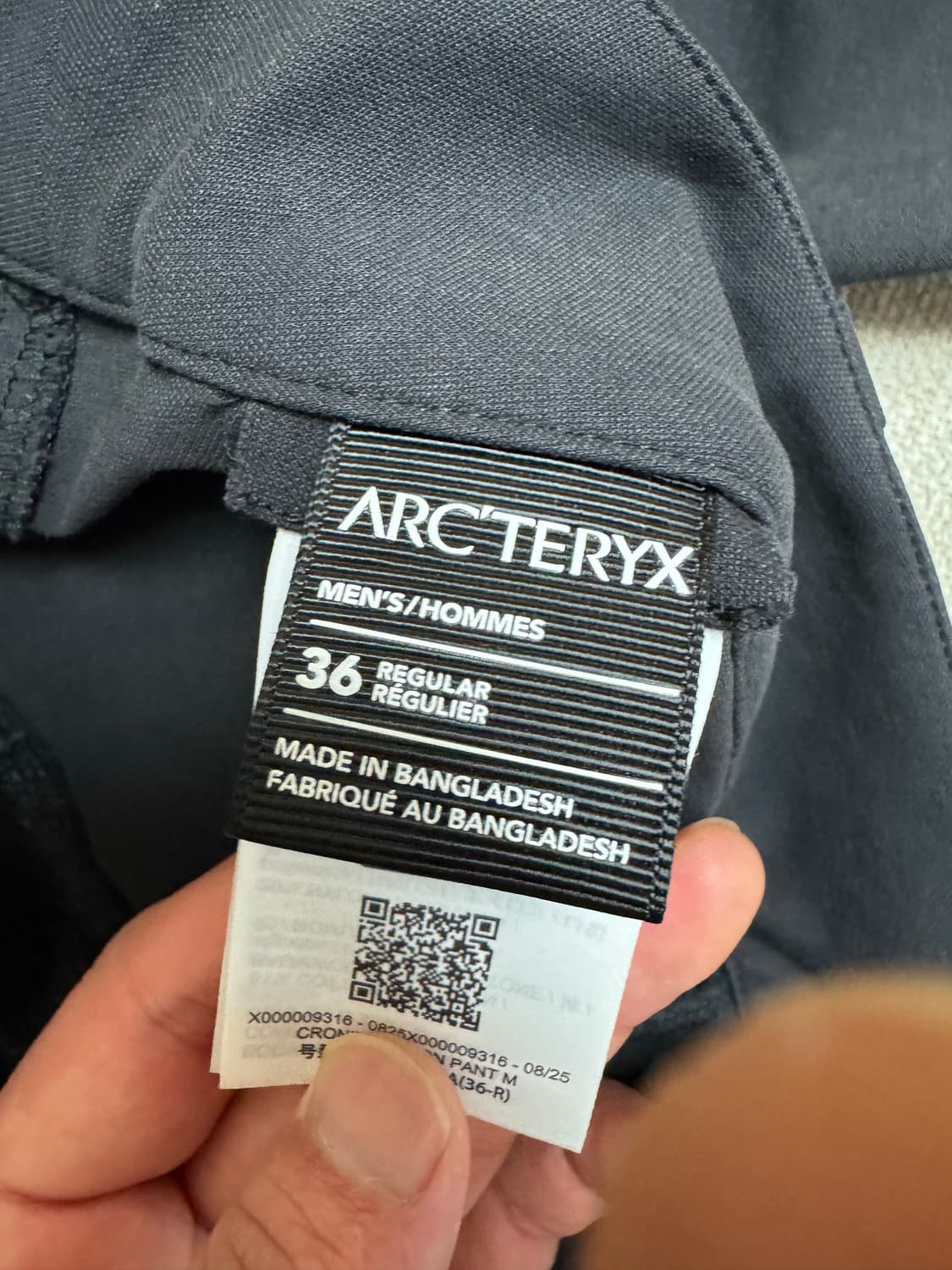 아크테릭스 크로닌 코튼 팬츠 블랙(사이즈 36R) 상품이미지2