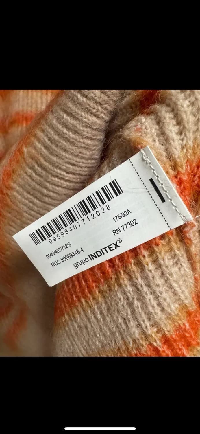 자라 스트라이프 자카드 헤어리 스웨터 s 95 상품이미지4