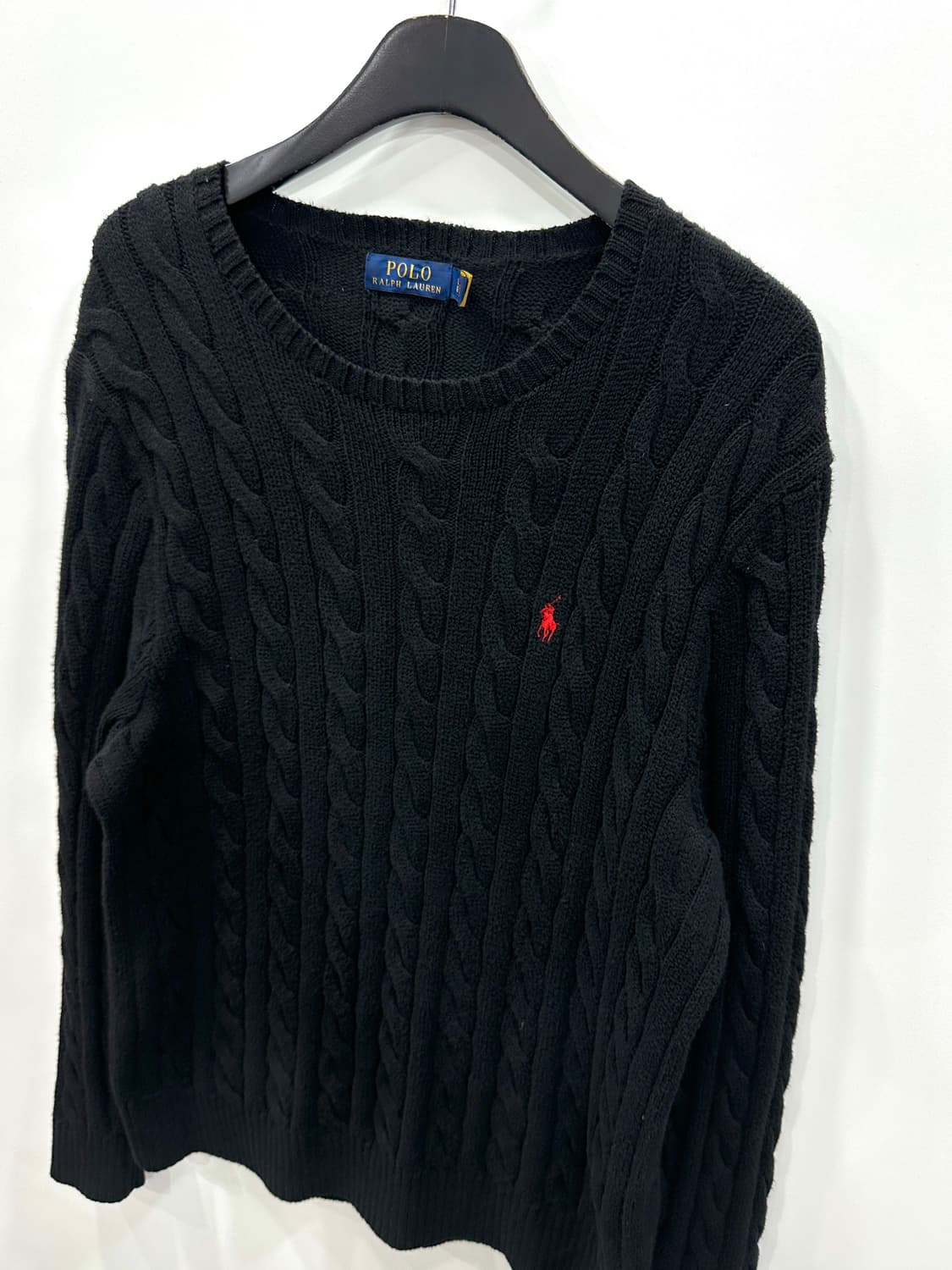 폴로 랄프로렌 케이블니트 코튼 스웨터 L 상품이미지2
