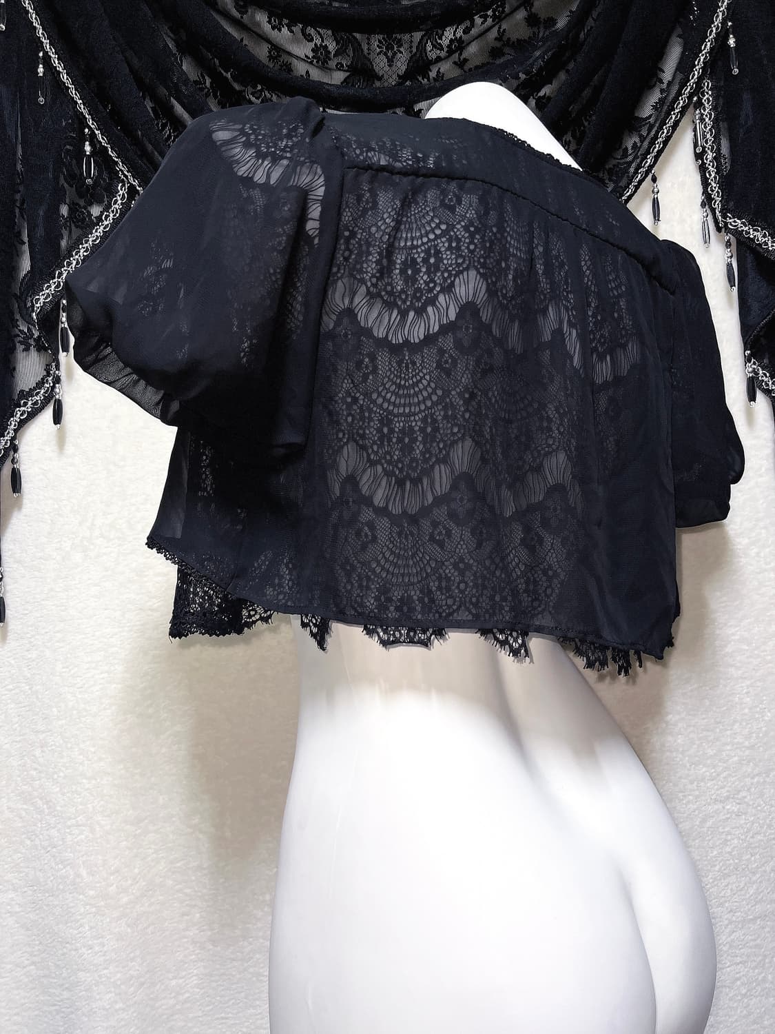 엑시즈팜 로맨틱고딕 고스로리 레이스 쉬폰 볼레로 가디건 공겜 갸루 핀터 상품이미지7