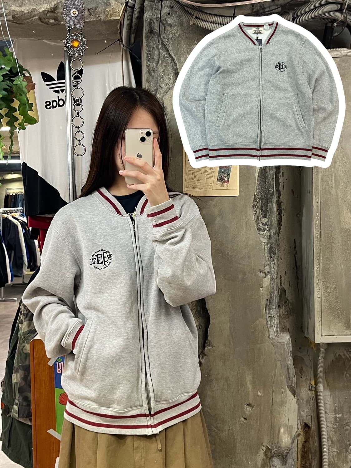 폴로 진스 집업 그레이 S #csz614 상품이미지1