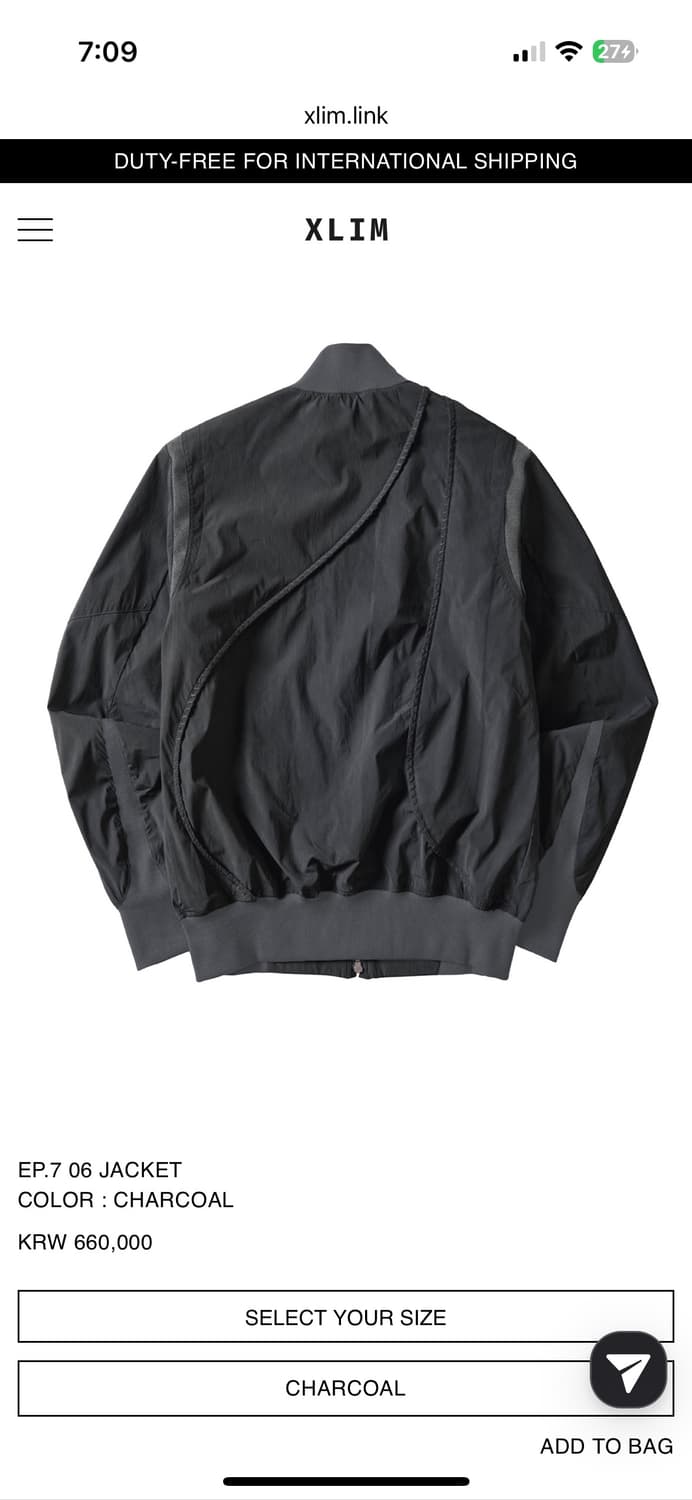 Xlim EP.7 06 jacket  상품이미지2