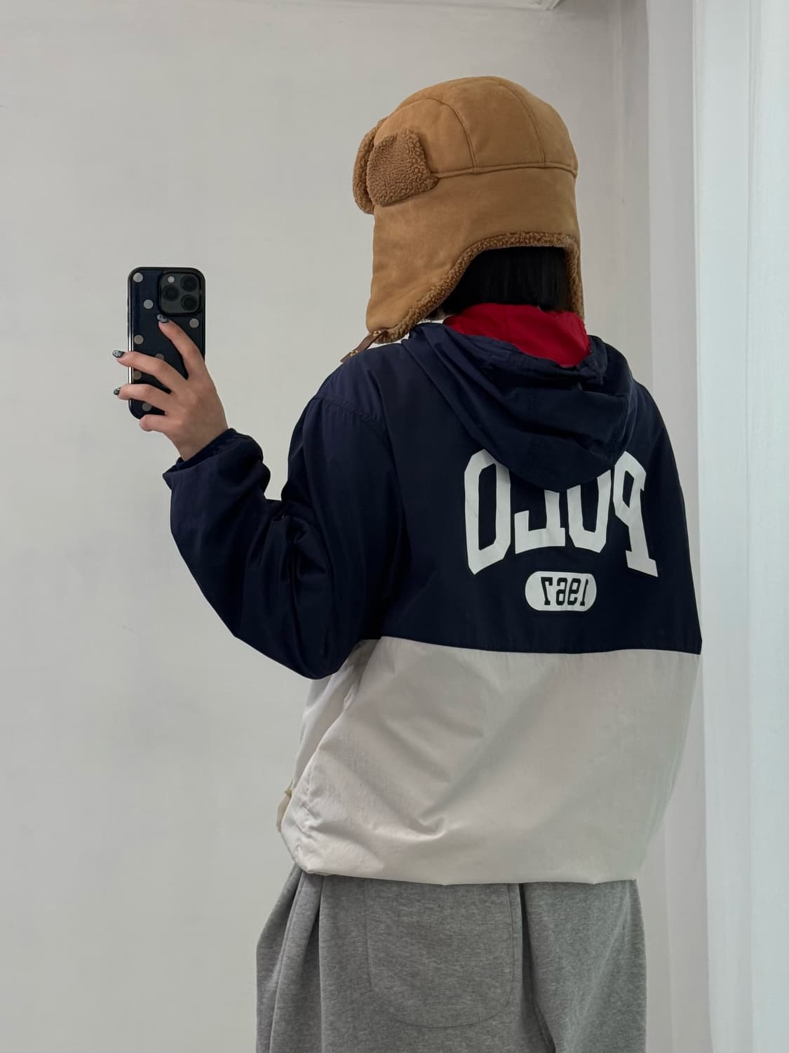 폴로 네이비 후드 아노락 상품이미지4