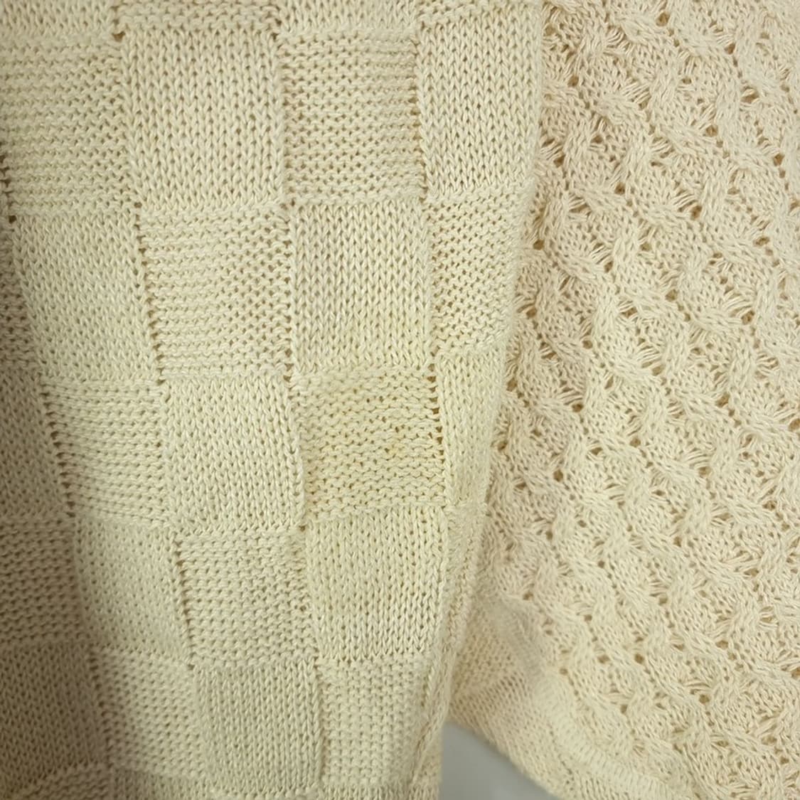 [오가프] 루즈핏 인트레치아토 니트 아이보리 M18600 상품이미지8