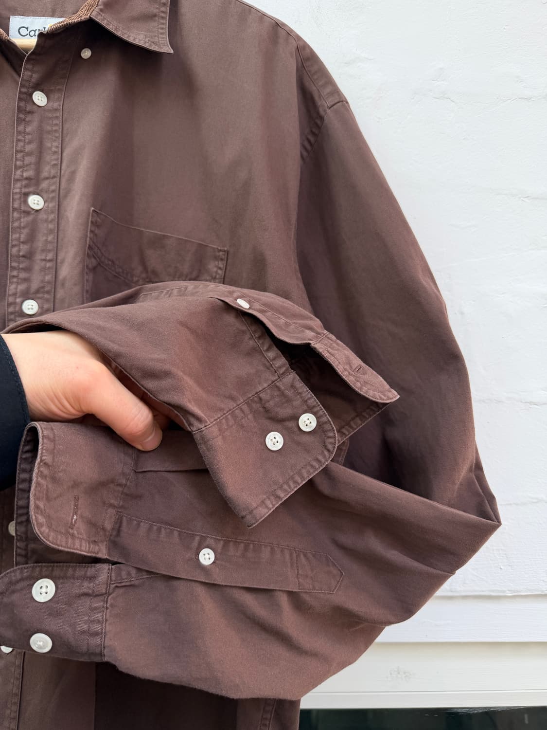 Carhartt 칼하트 브라운 FR(방염) 워크 셔츠 L 상품이미지7