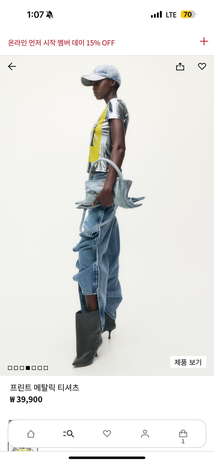 글렌마틴스  H&m콜라보 티셔츠 S 상품이미지6