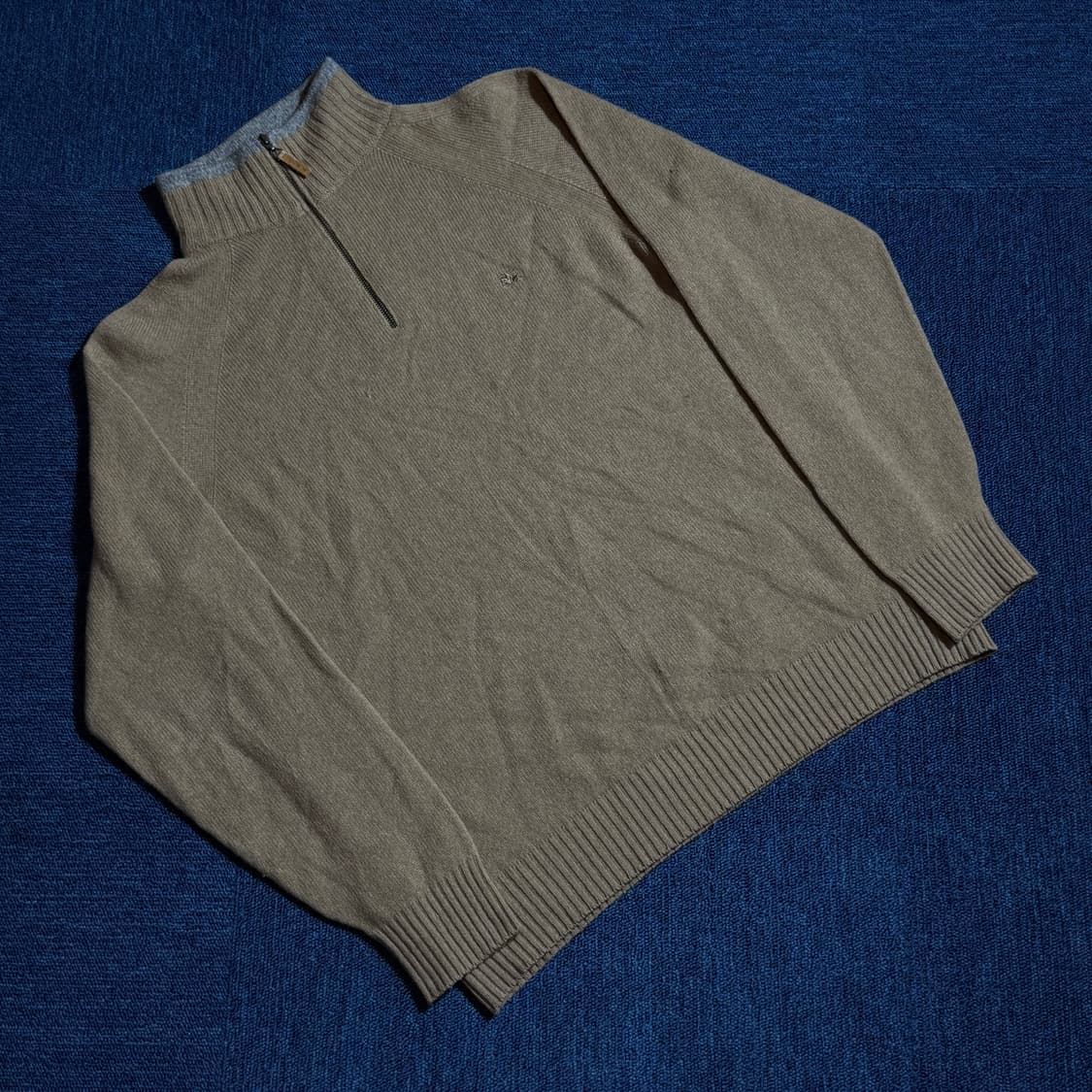 버버리 브라운 하프 니트집업 상품이미지1