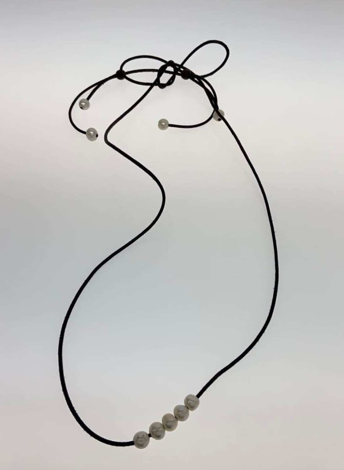 솔로이스트 소가죽 진주 목걸이 상품이미지1