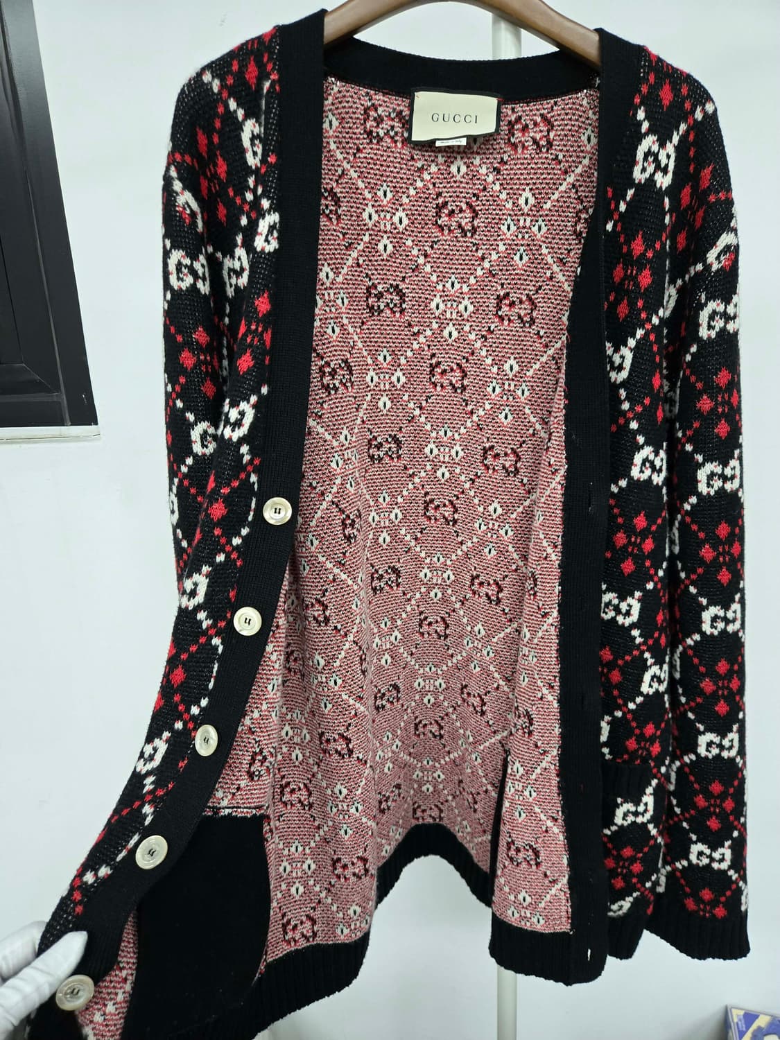 [보증서 정품]구찌 시그니처 가디건 상품이미지4