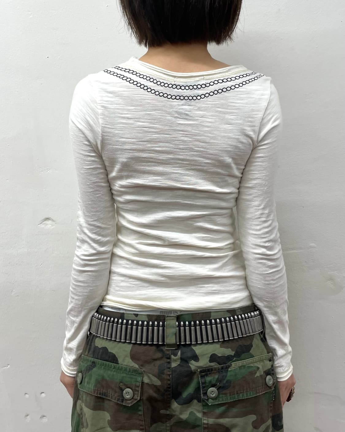 Skull pocket necklace long sleeve  상품이미지3