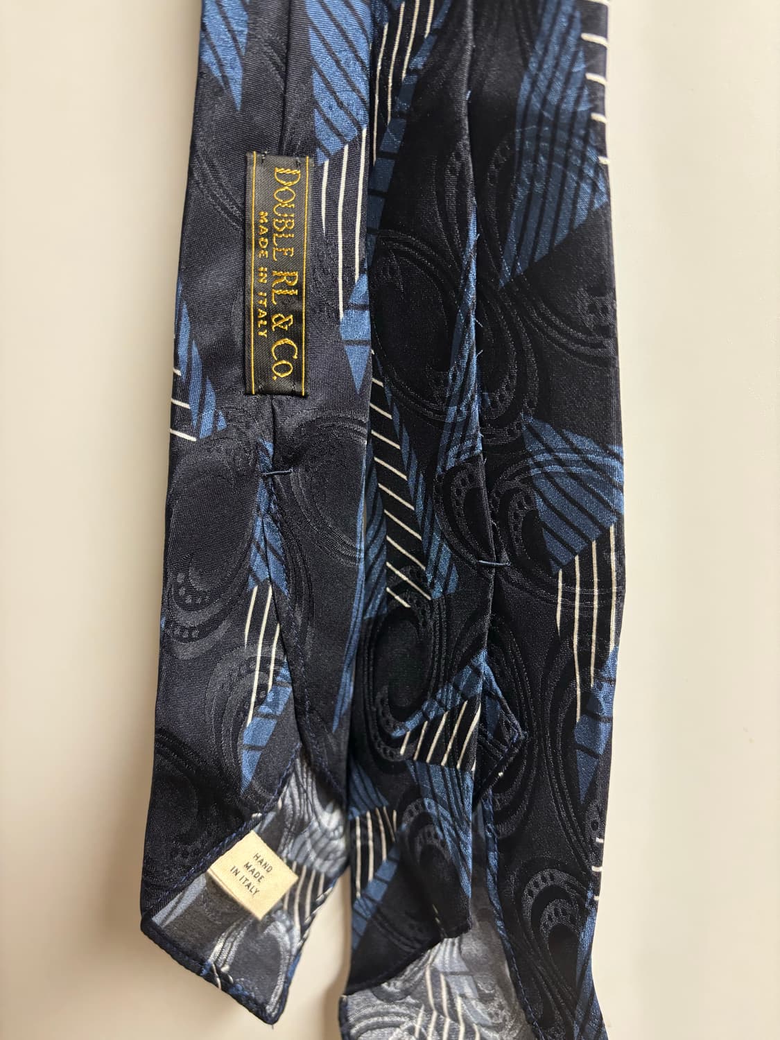 RRL 빈티지 실크 타이 블루멀티 상품이미지2