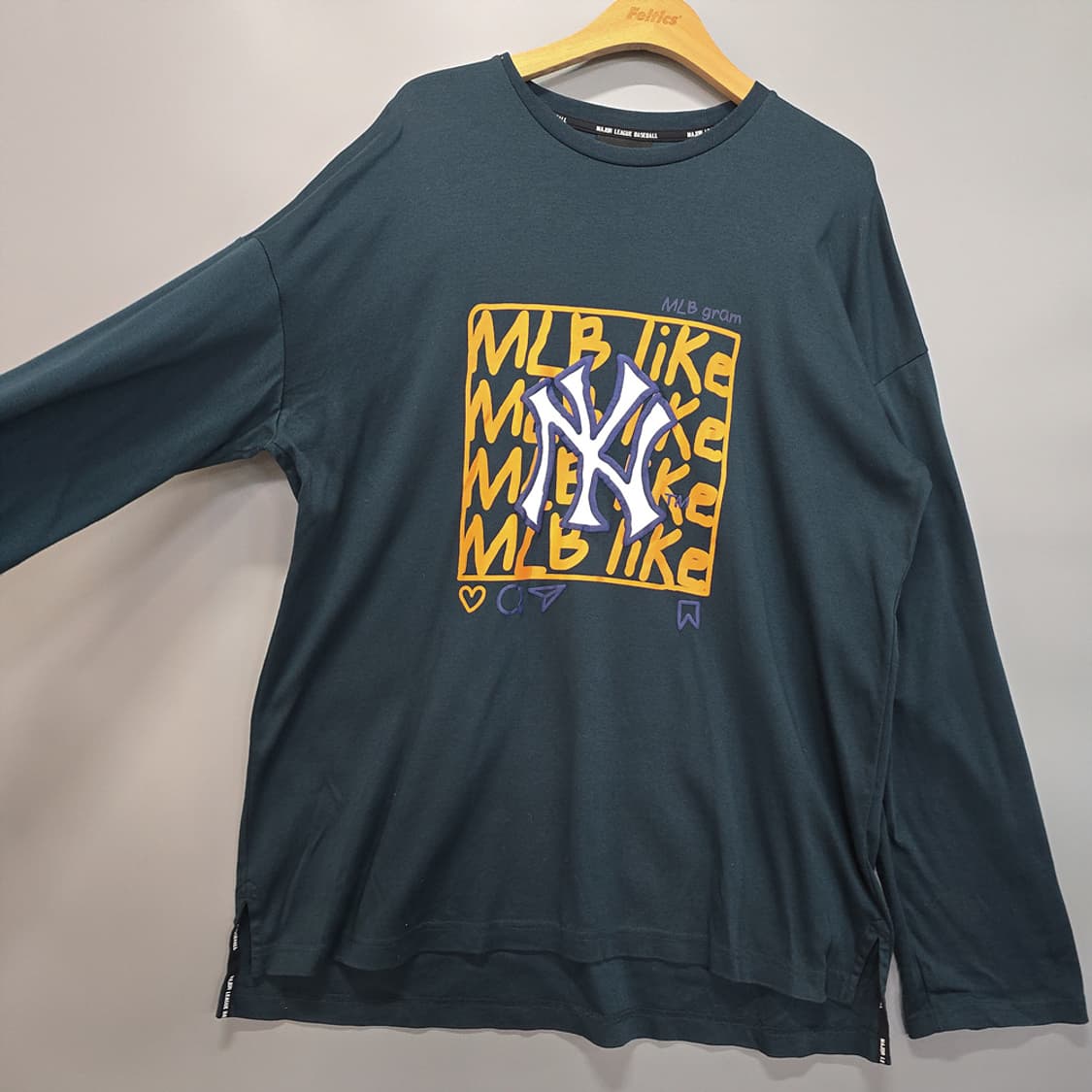 MLB 뉴욕양키스 빅로고 긴팔티 95 상품이미지2