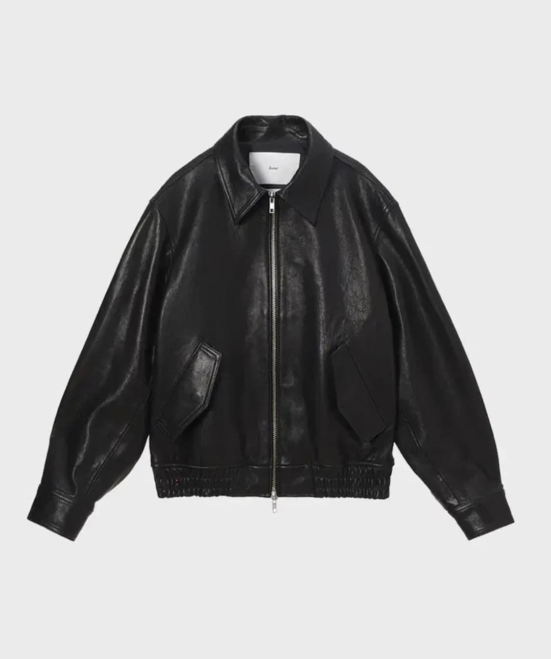 던스트 유니섹스 이탈리안 램스킨 레더 블루종 블랙 XL 상품이미지1