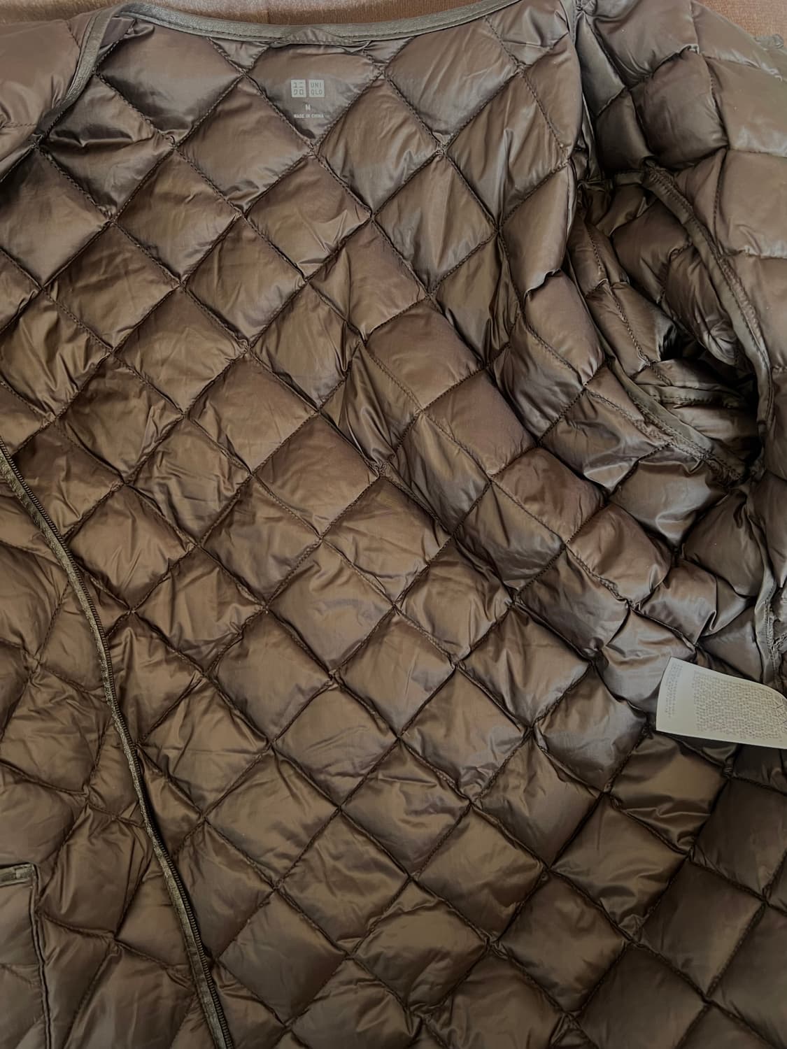 유니클로 여성 브라운 다운패딩점퍼 경량패딩 상품이미지7