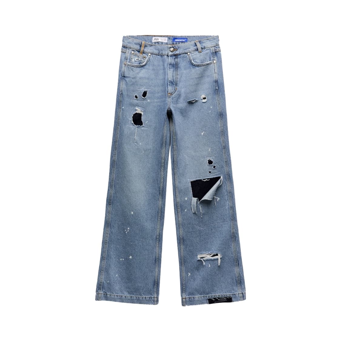 [eu34]자라 x 아더에러 패치워크 진 블루 상품이미지1