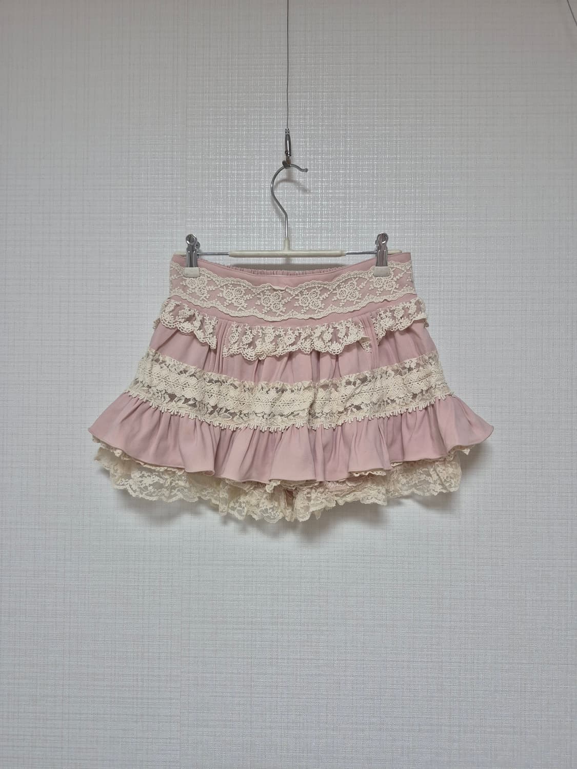 리즈리사 히메갸루 핑크레이스업 스카팡 상품이미지1