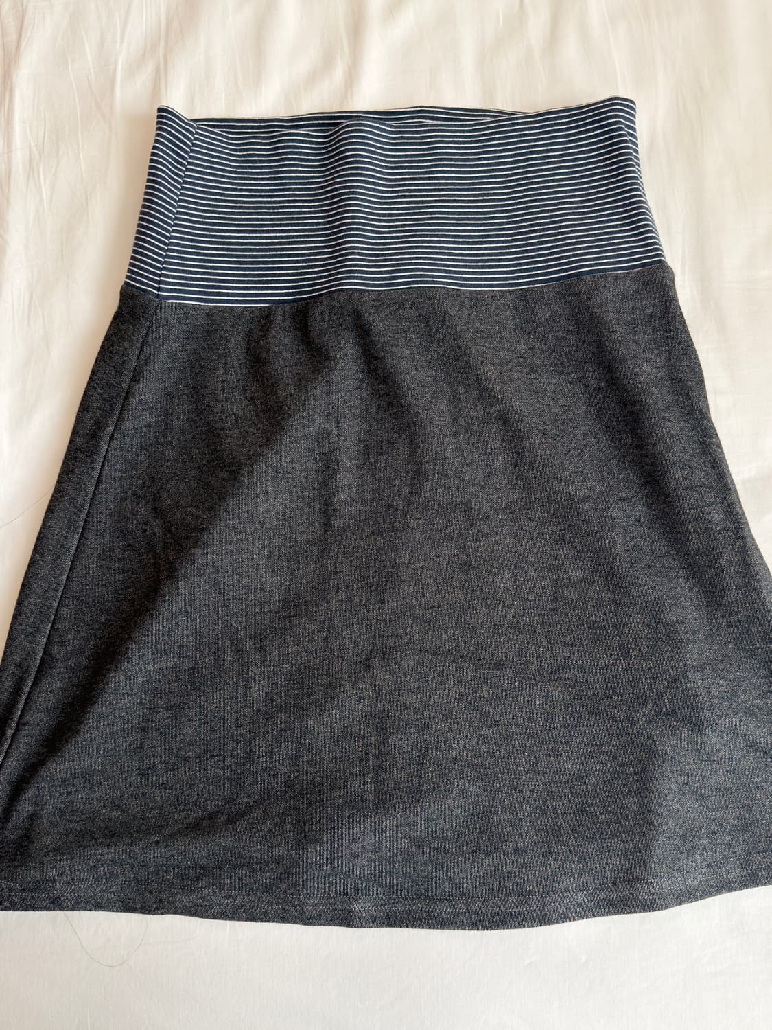 코이세이오038 STRIPE SKIRT DARK GREY 상품이미지2