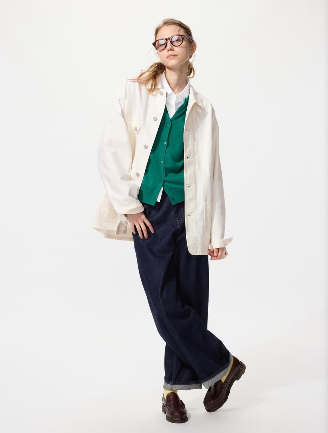 유니클로 유틸리티 포켓 자켓 오프화이트 상품이미지5