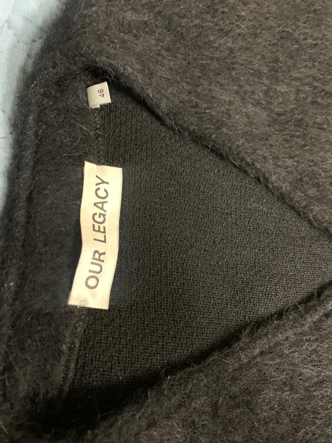 Our Legacy 블랙 모헤어 가디건 46 상품이미지2