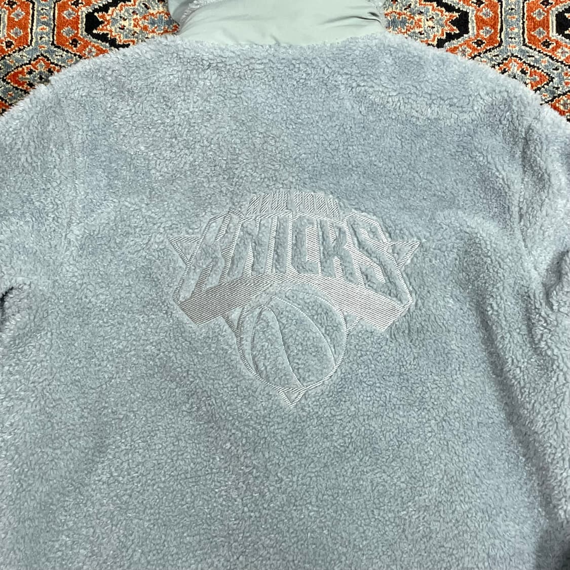 NBA 라이트블루 양면 플리스 자켓 여성S 상품이미지6