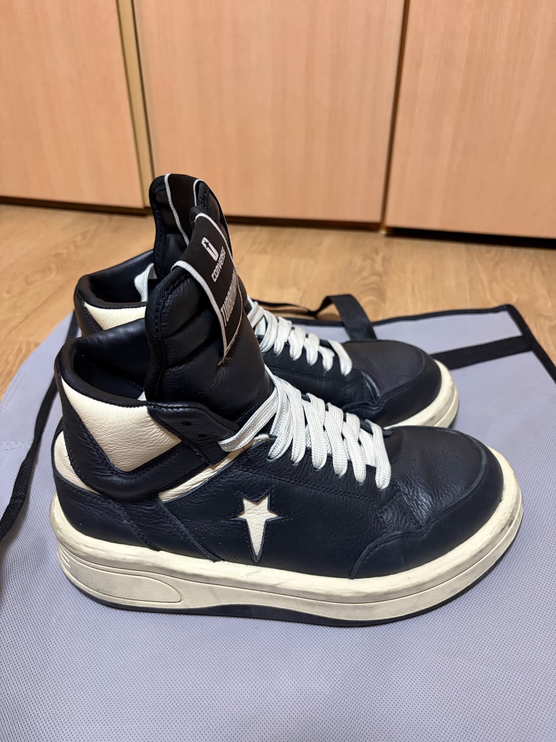 (270) 컨버스 x 다크쉐도우 터보웨폰 블랙 크림 상품이미지3