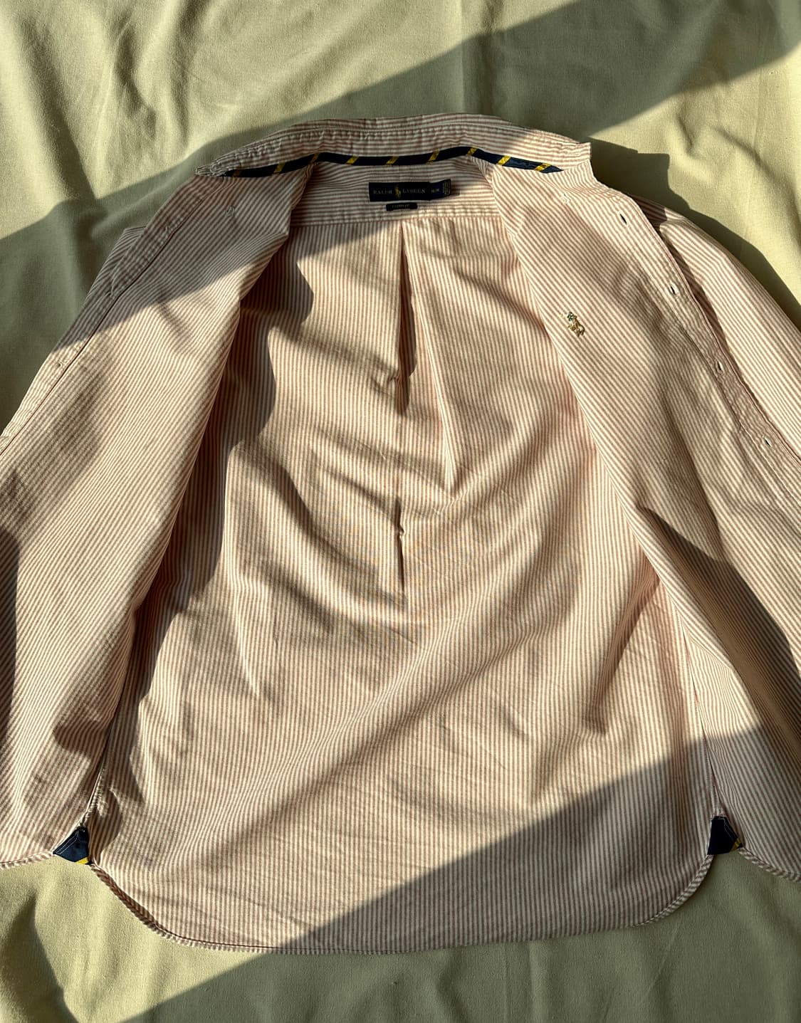 폴로 랄프로렌 핑크 스트라이프 옥스포드 버튼다운 셔츠 M 상품이미지7