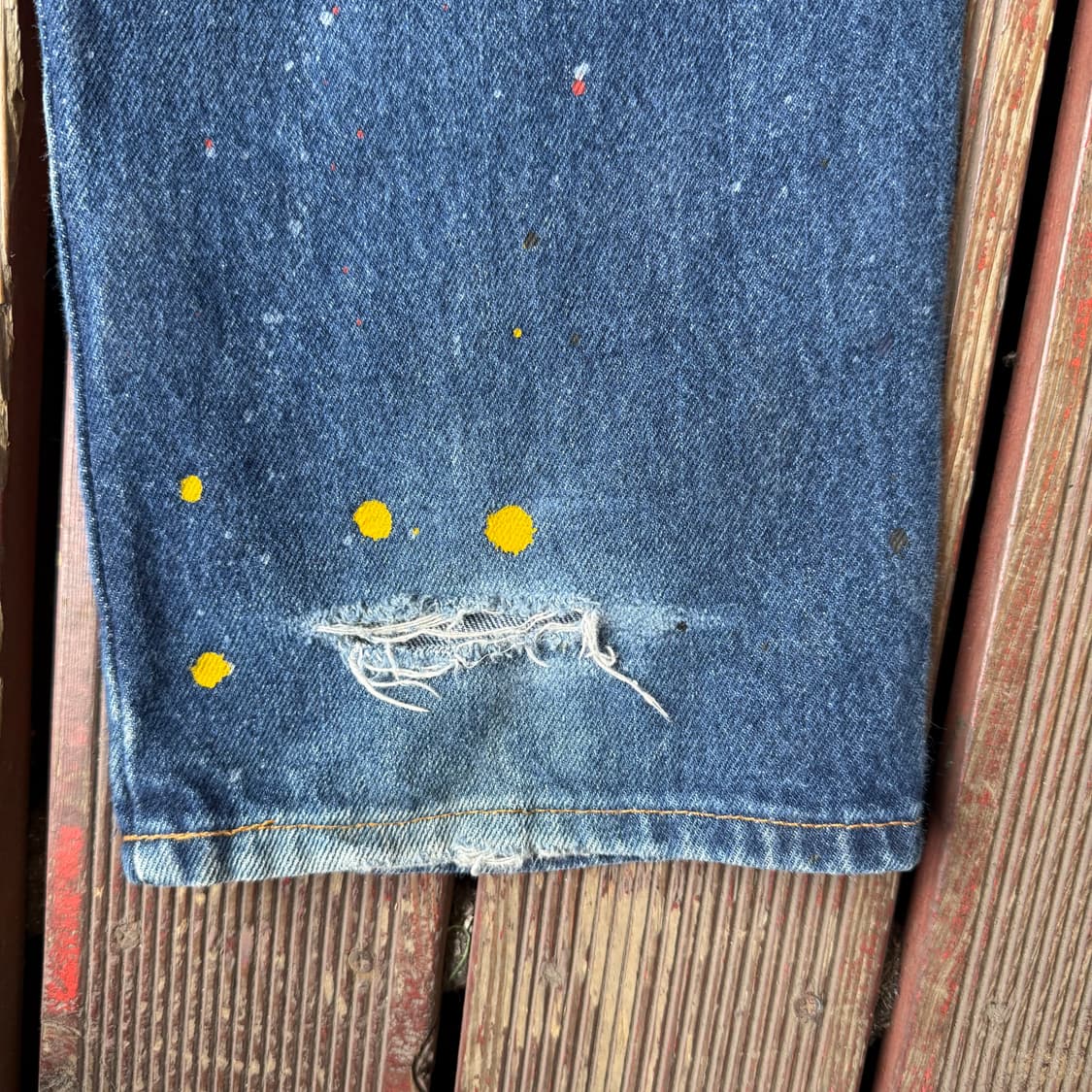 디키즈 페인팅 더티워싱 데님팬츠 상품이미지6