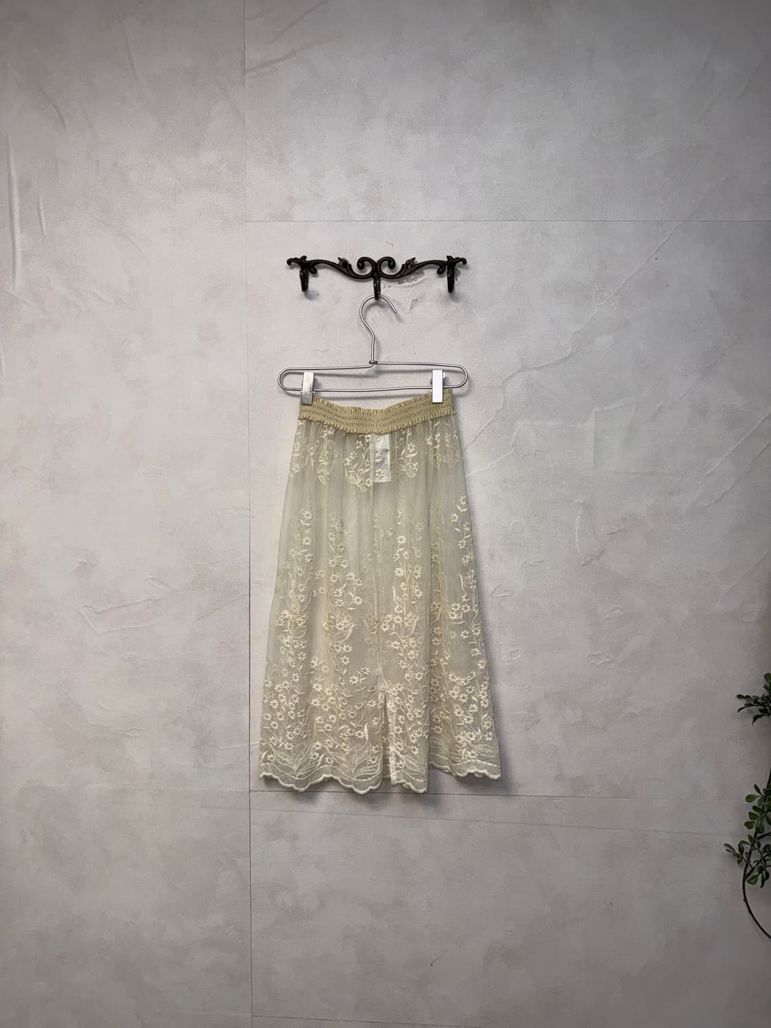 Culture call ivory floral lace skirt  상품이미지3