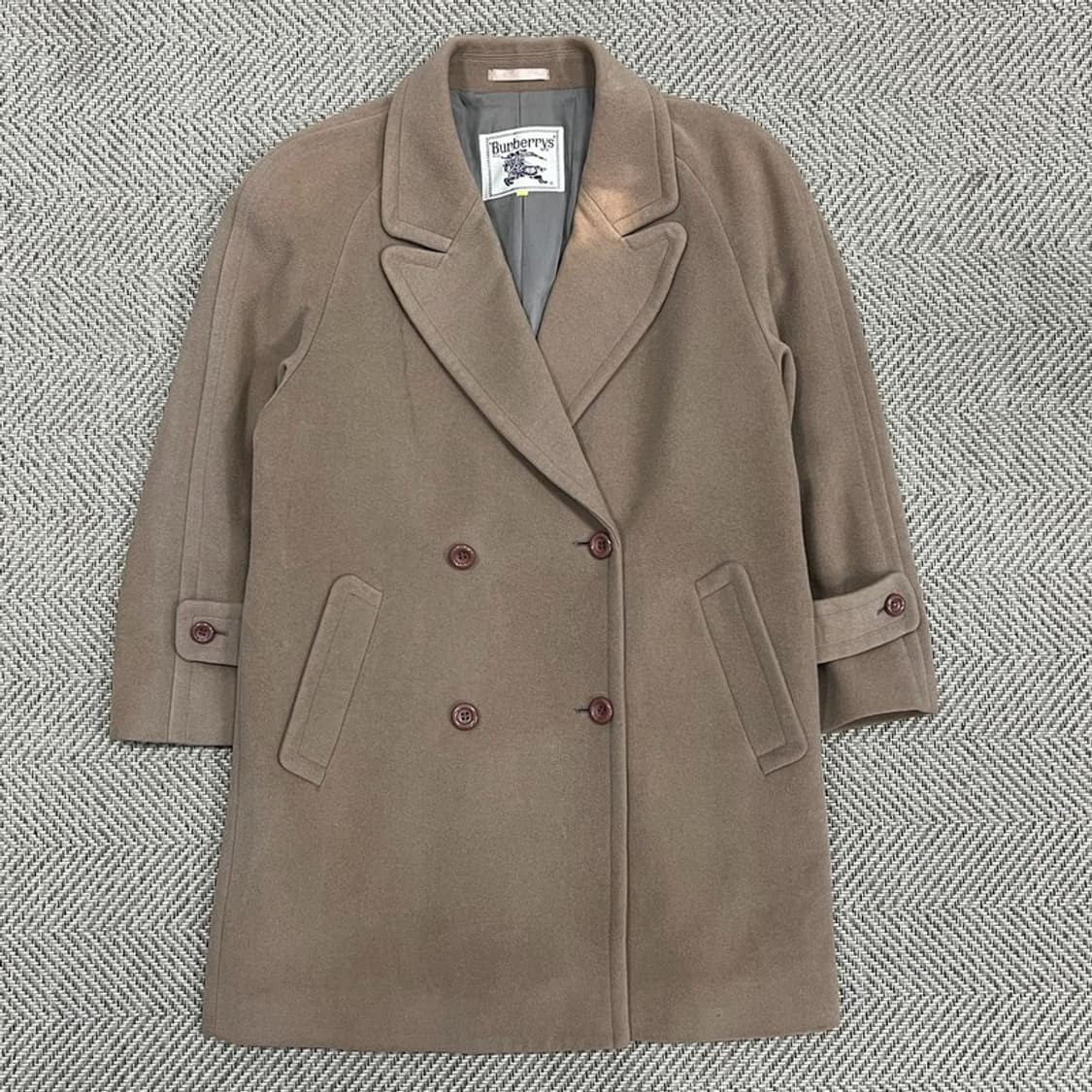 버버리 90s 울 더블 코트 v0967  상품이미지1