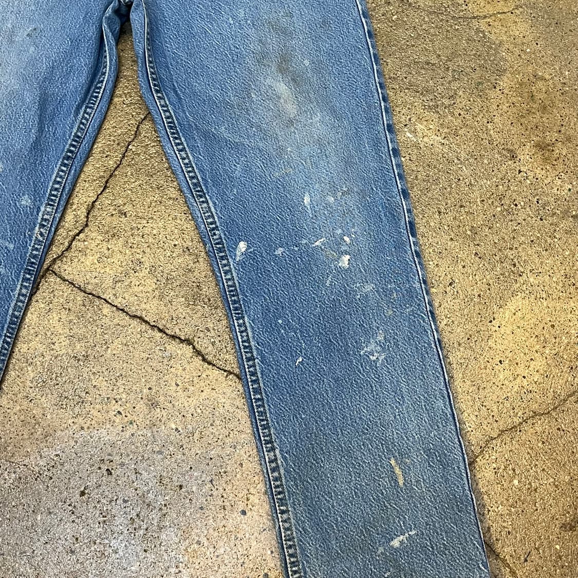 미국 빈티지 칼하트 페인팅 데님 청바지 워크웨어 상품이미지5