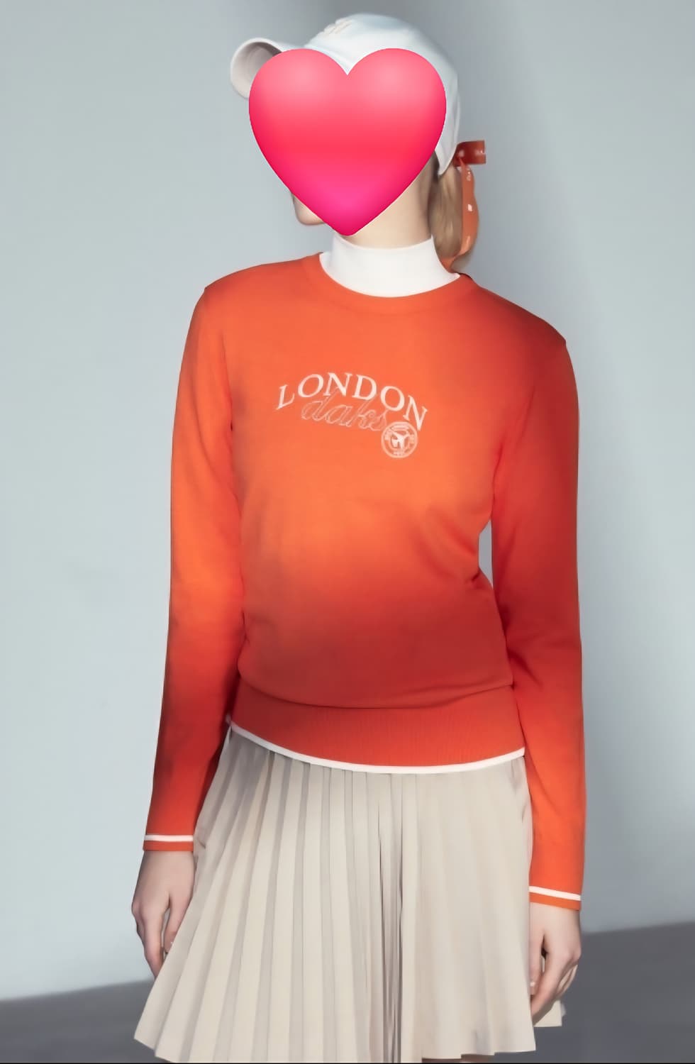 닥스 여성골프니트 99/66 라운드넥 레터 자수 MM07 상품이미지9