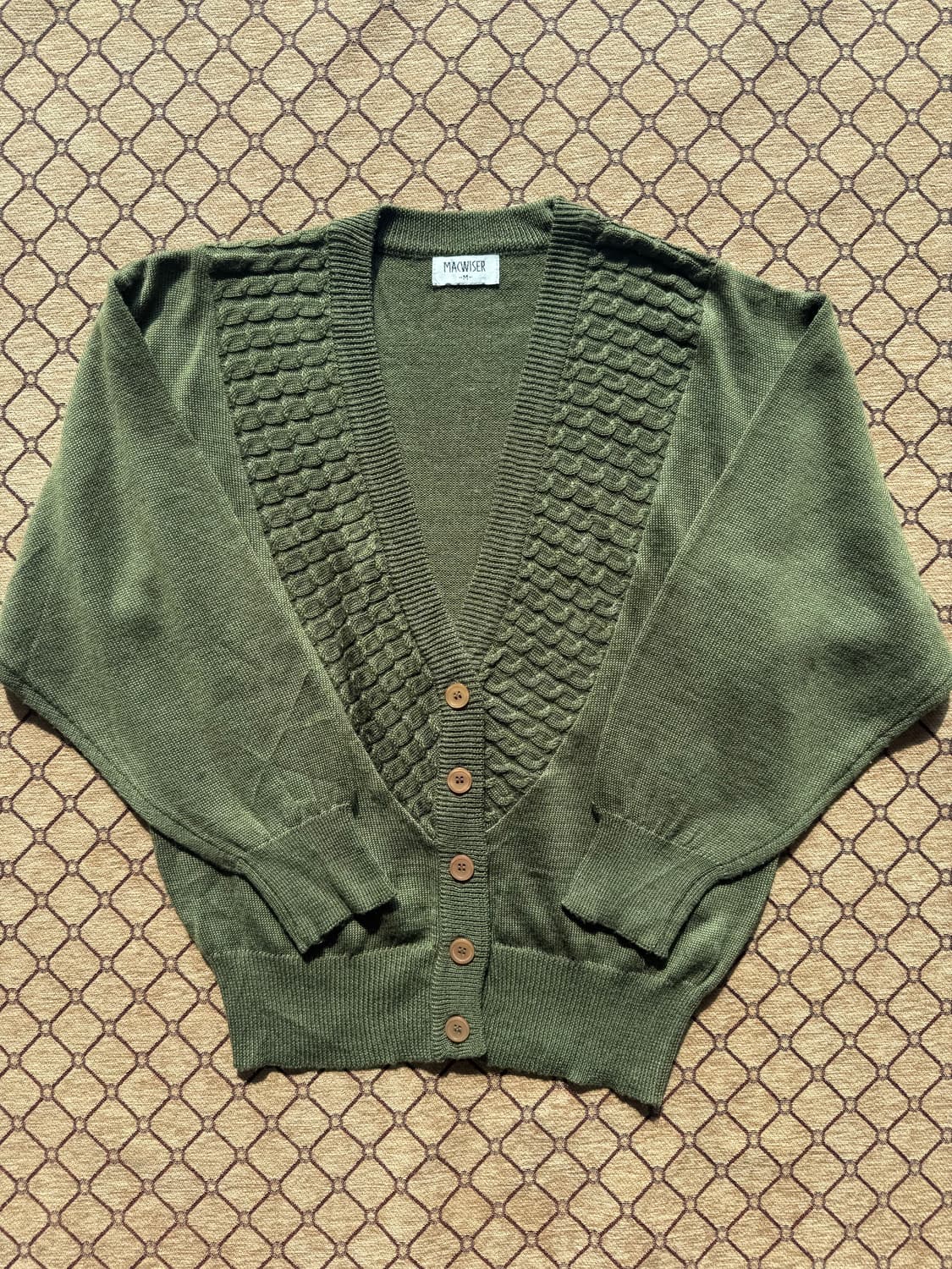 그린 니트 가디건 상품이미지2