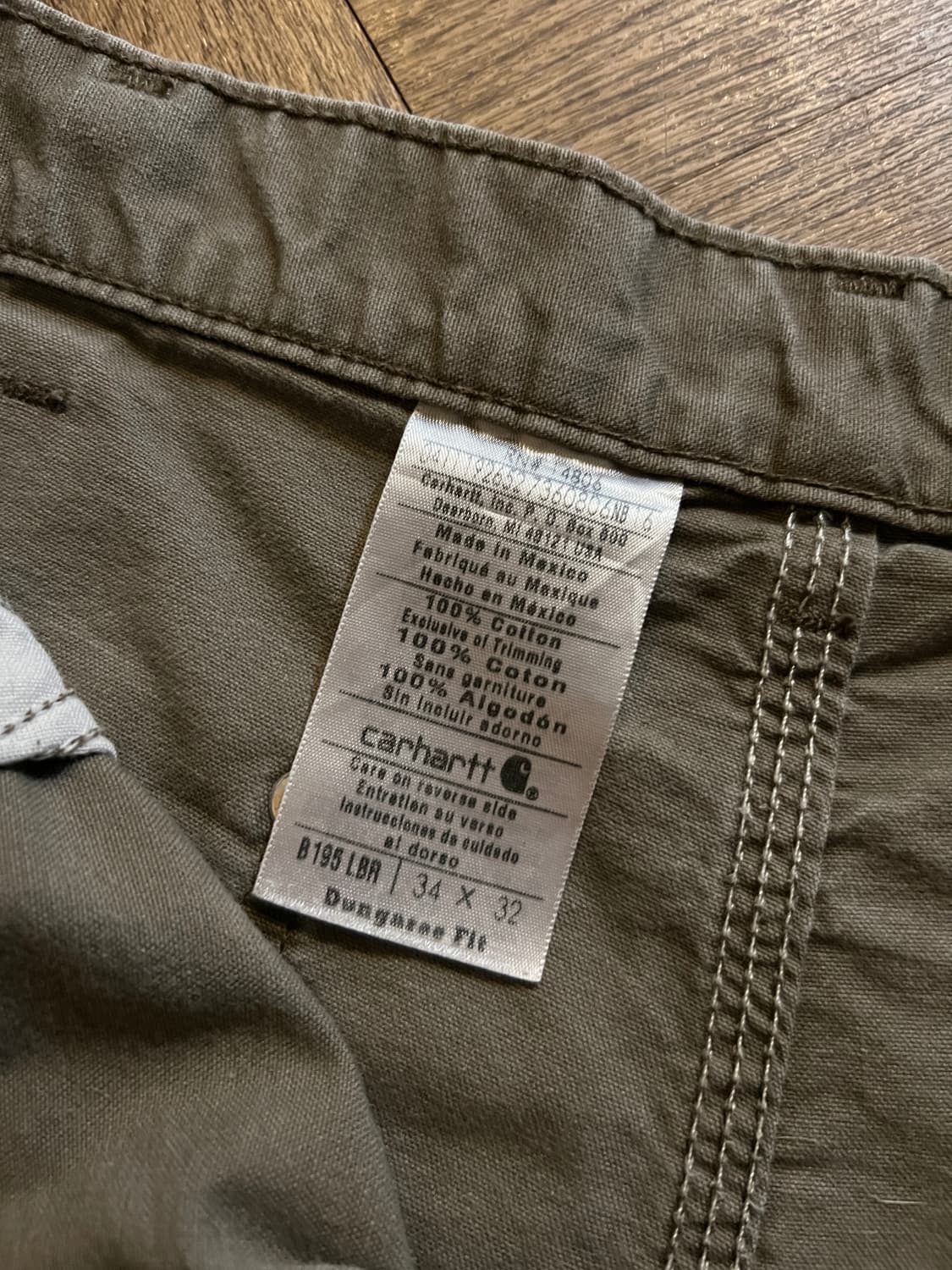 [34]칼하트 USA 덩가리핏 라이트브라운 더블니 워크 팬츠 상품이미지6