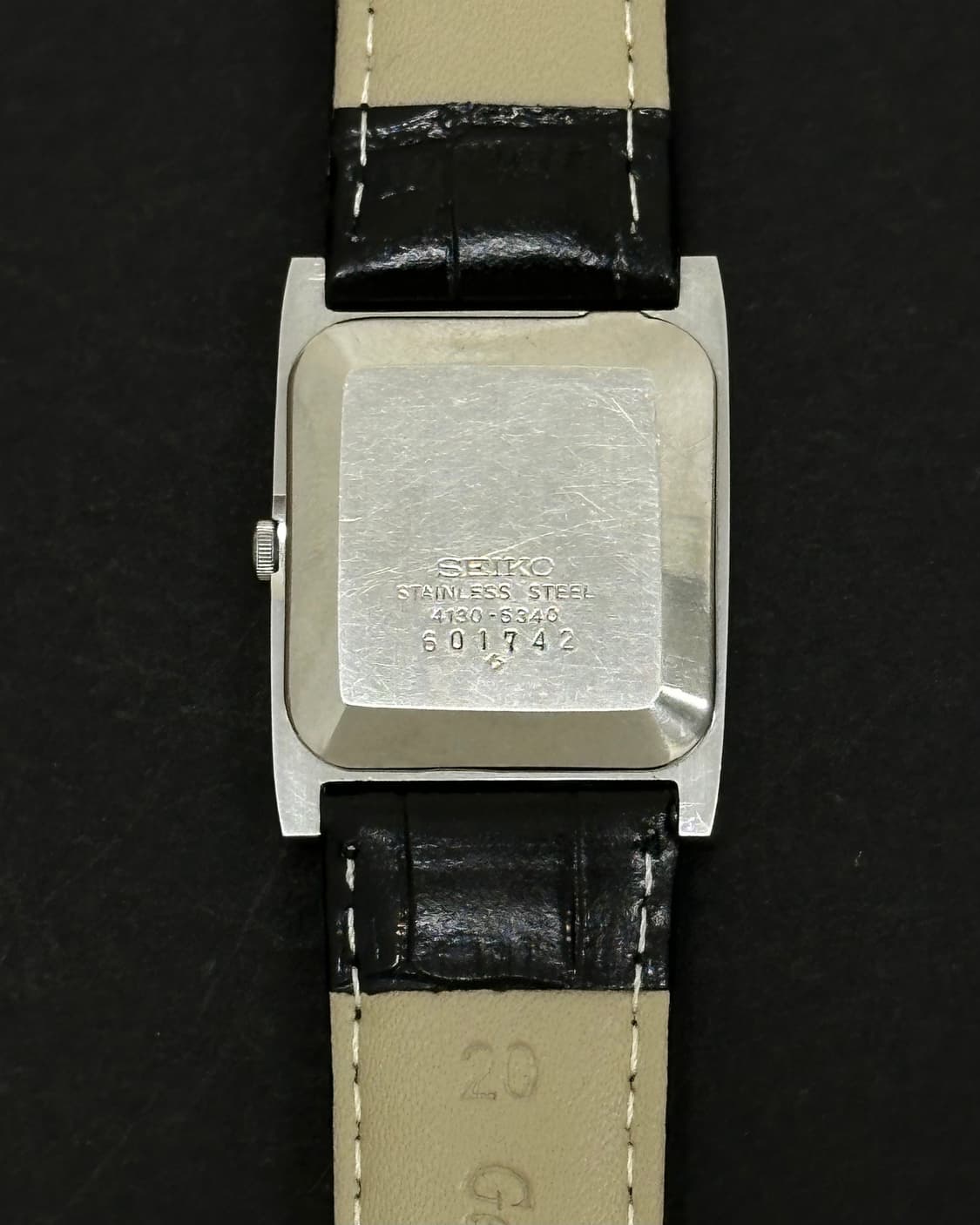 세이코 실버 탱크 쿼츠 시계 상품이미지8