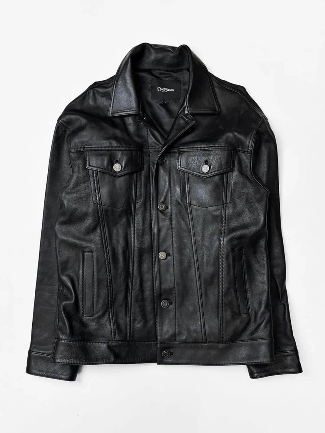 도프제이슨 100% 양가죽 트러커 자켓 PN5647 상품이미지1