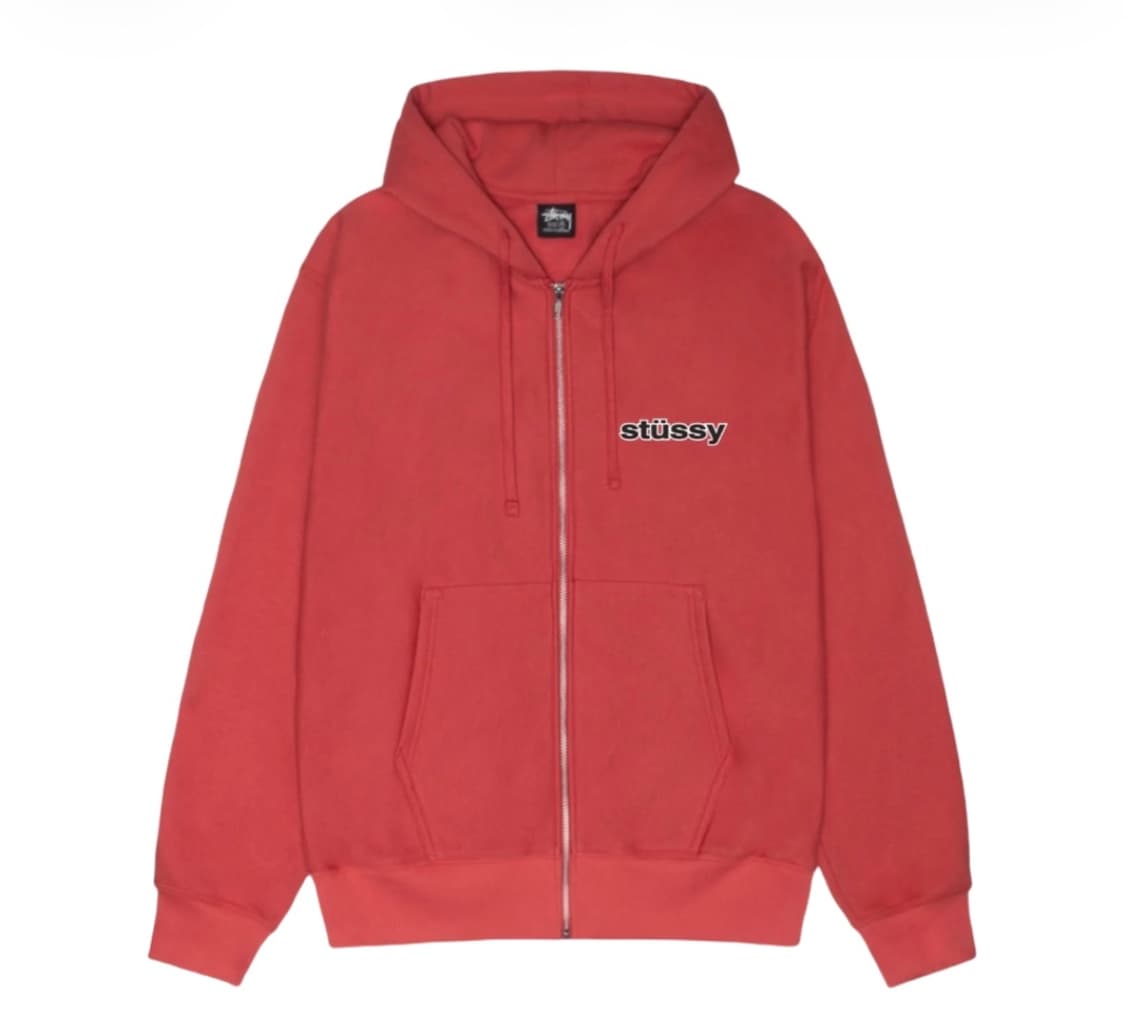 스투시 ss링크 후드집업 페퍼 m 상품이미지1