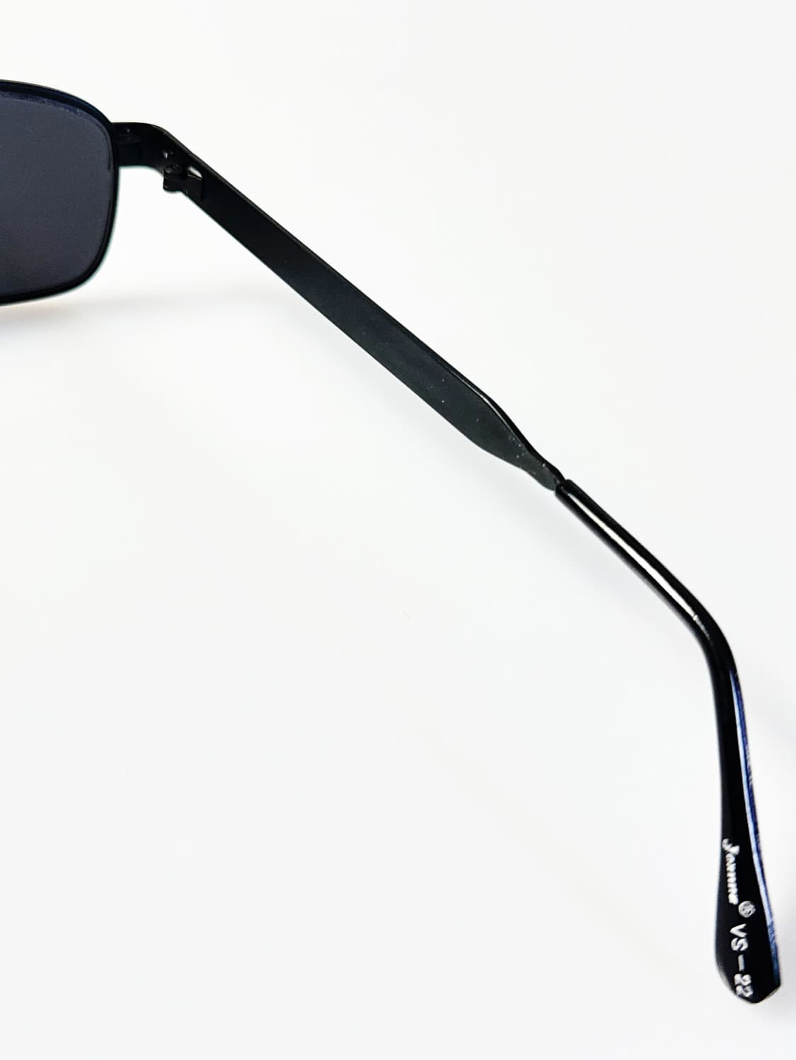 90s JOANNA 블랙 메탈 슬림 스퀘어 빈티지 선글라스 상품이미지6