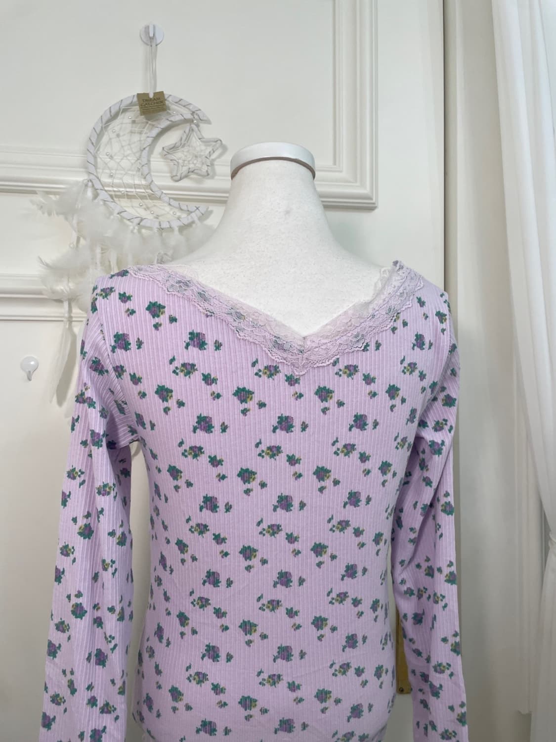 lavender flower lace point basic shirrin 상품이미지4